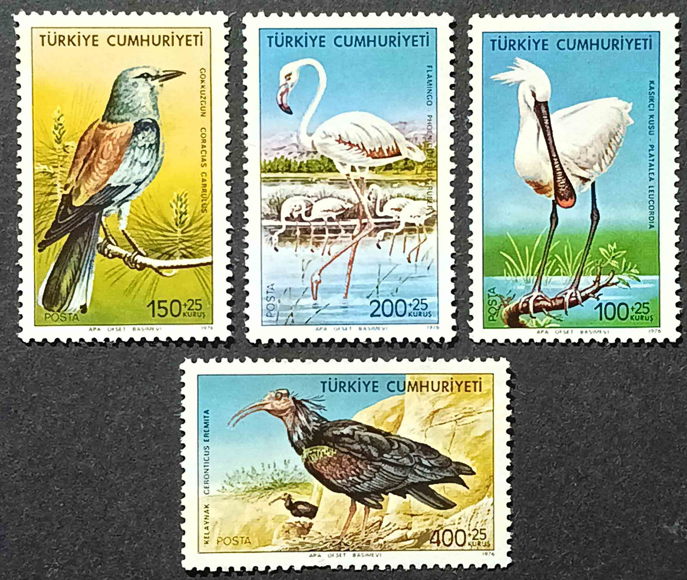 Туреччина 1976, Птахи, Mi 2407-2410