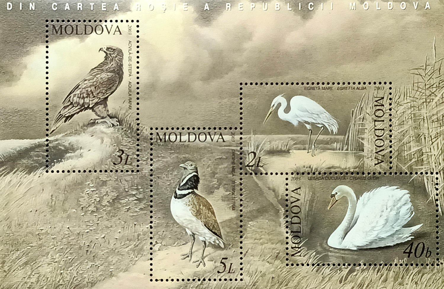 Молдова 2003, Червона книга Молдови, MNH
