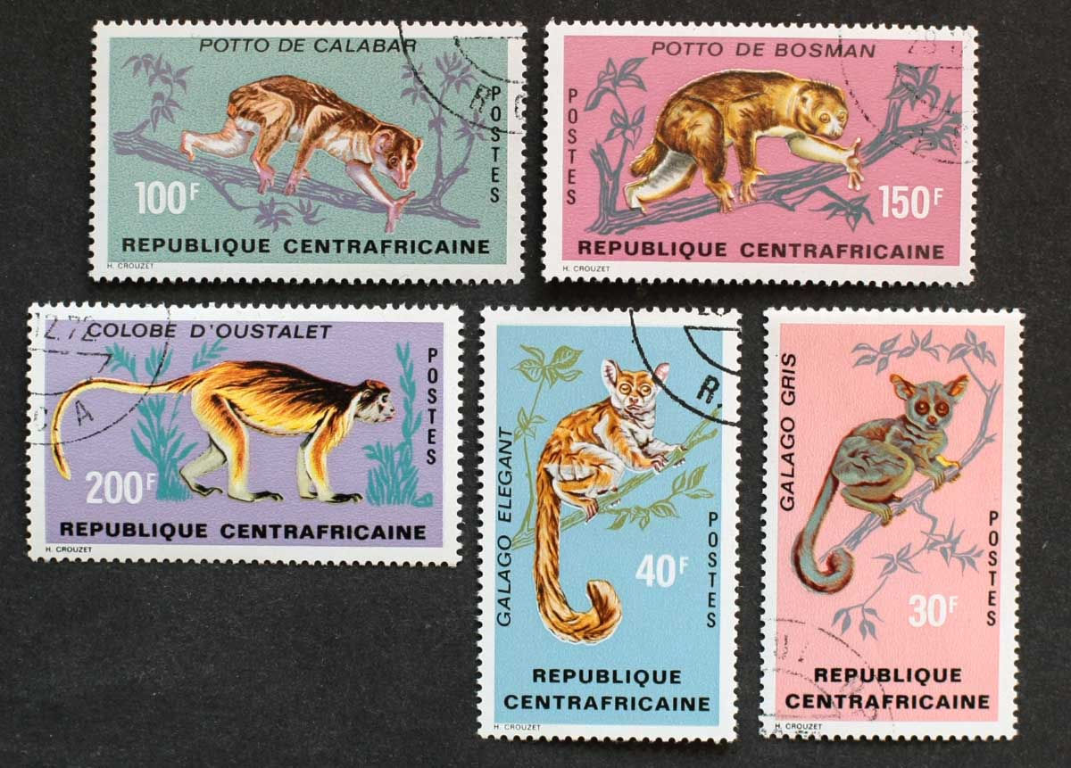 ЦАР 1971, Примати Mi 242-246