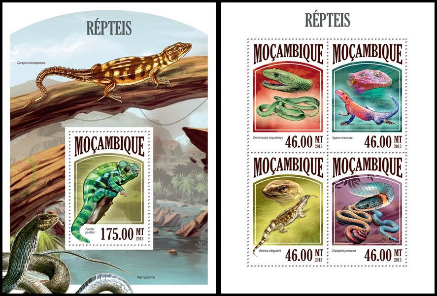 Мозамбік 2013, Фауна Рептилії