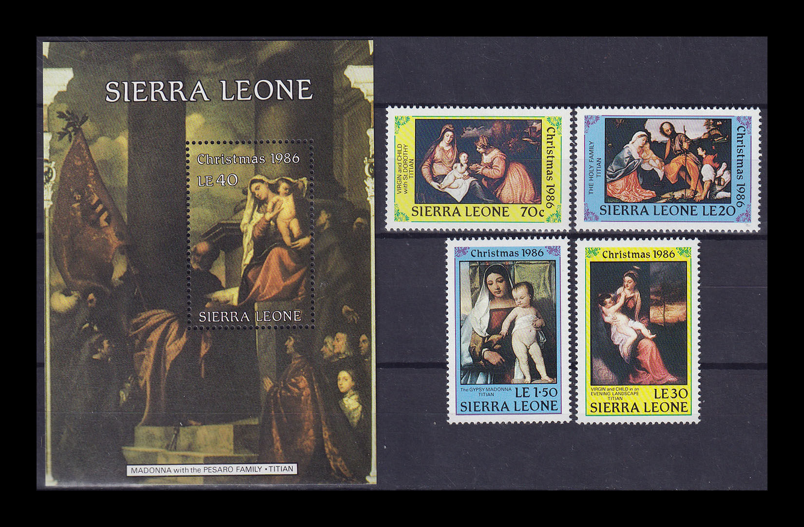 Сьєрра-Леоне 1986, Живопис, Тіциан