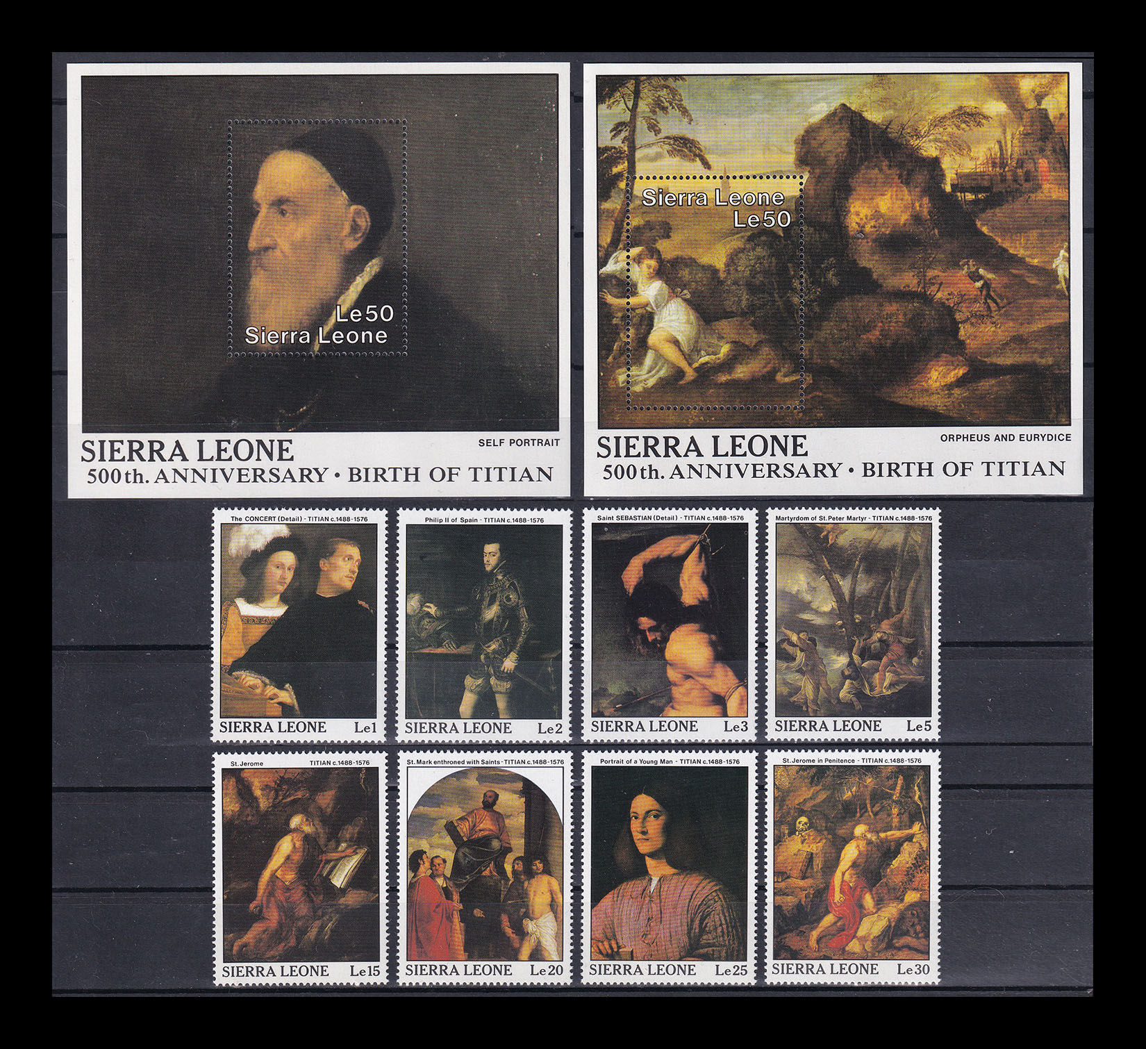 Сьєрра-Леоне 1988, Живопис, Тіциан