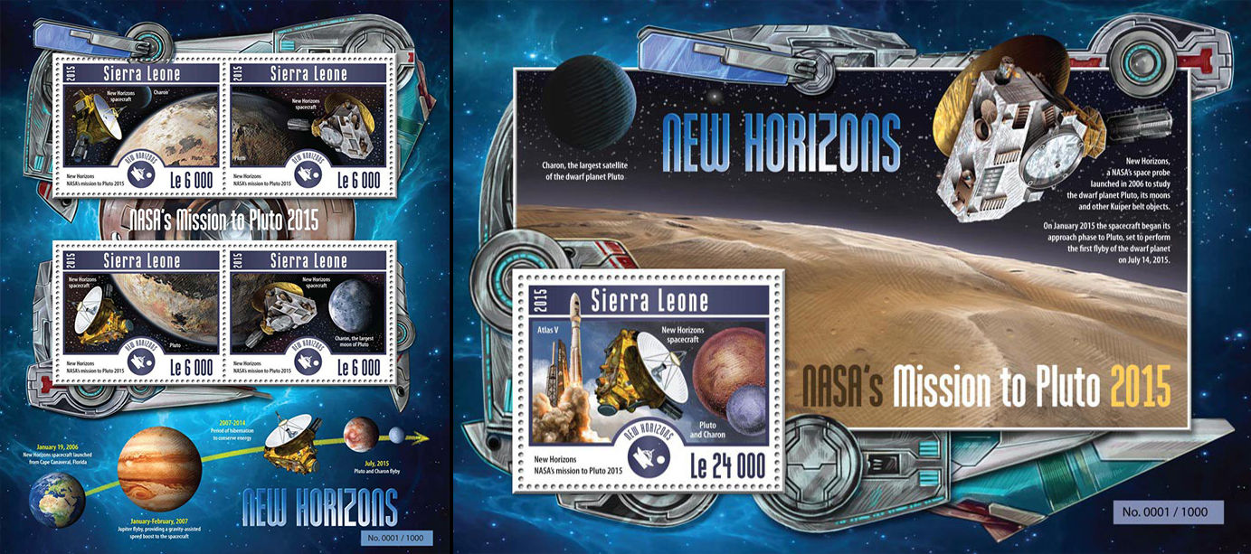 Сьєрра Леоне 2015, Космос, Місія до Плутона