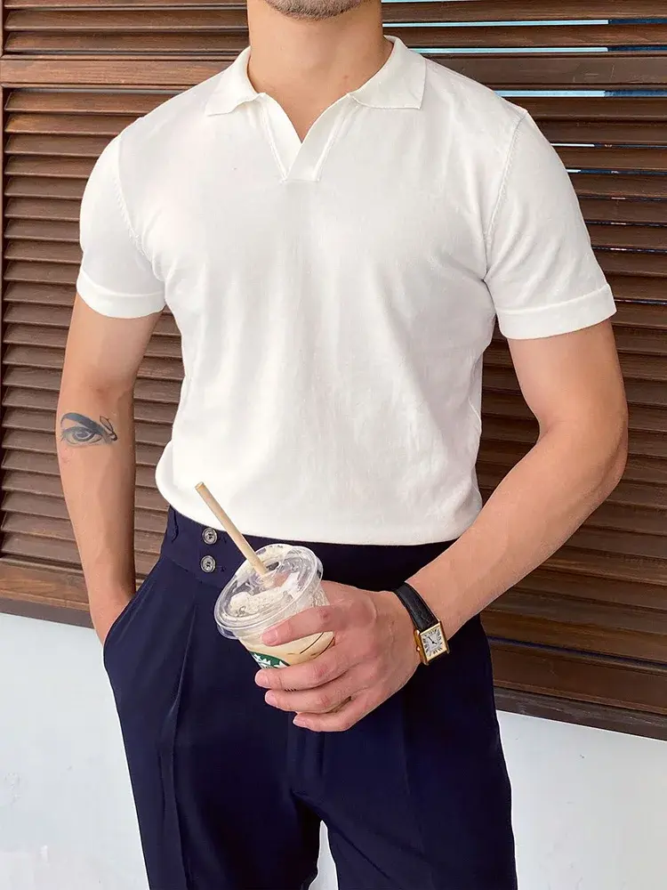 Miniatura: Summer Men Fashion Polo Shirt