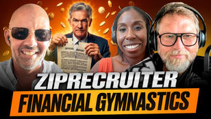 Chadm Emi, and Joel recording the ZipRecruiter Financial Gymnastics episode of The Chad & Cheese Podcast.  