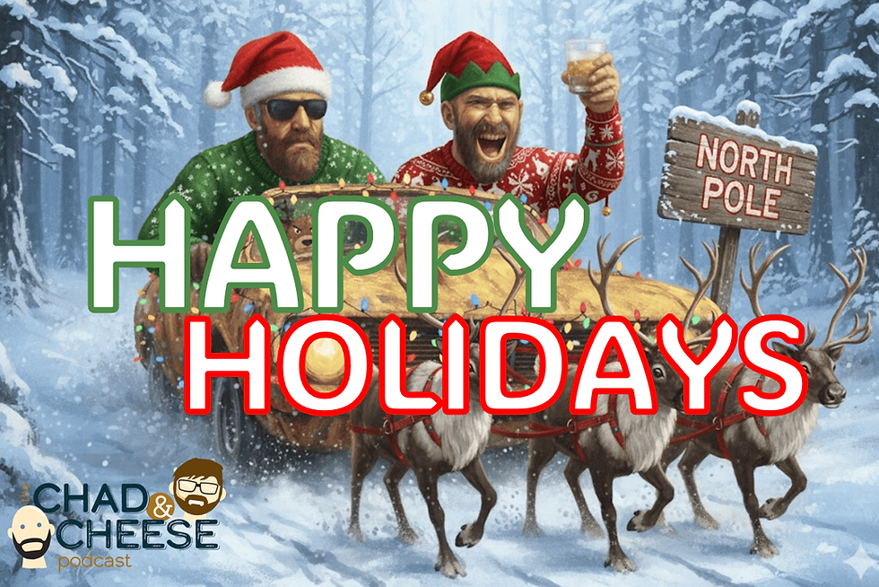 Joel and Chad driving in a 1960s Chevelle at the North Pole.