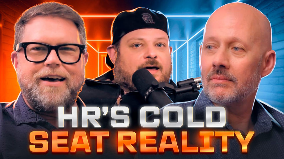 Joel, Matt, and Chad record AI Won't Save Recruiting for SmartRecruiters' AI Sessions