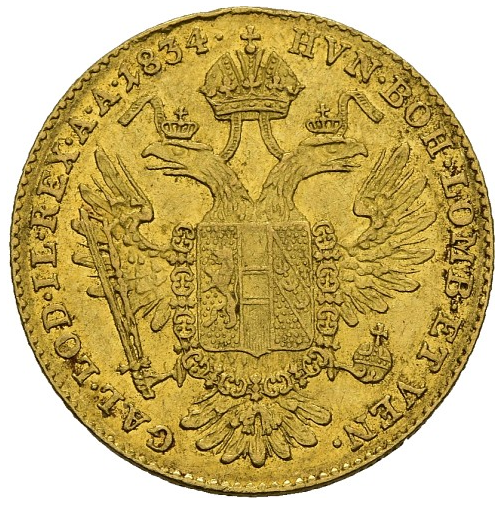 Miniaturbild: Österreich RDR  - Ungarn Dukat 1834