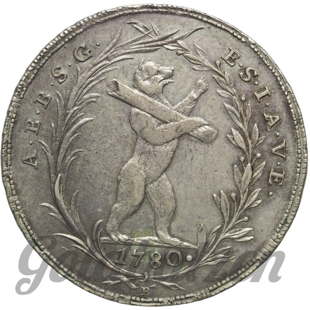 Schweiz-St. Gallen, Abtei Taler 1780 Beda Angehrn 1767-1796