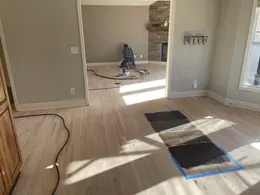 hardwood floor stain sample process