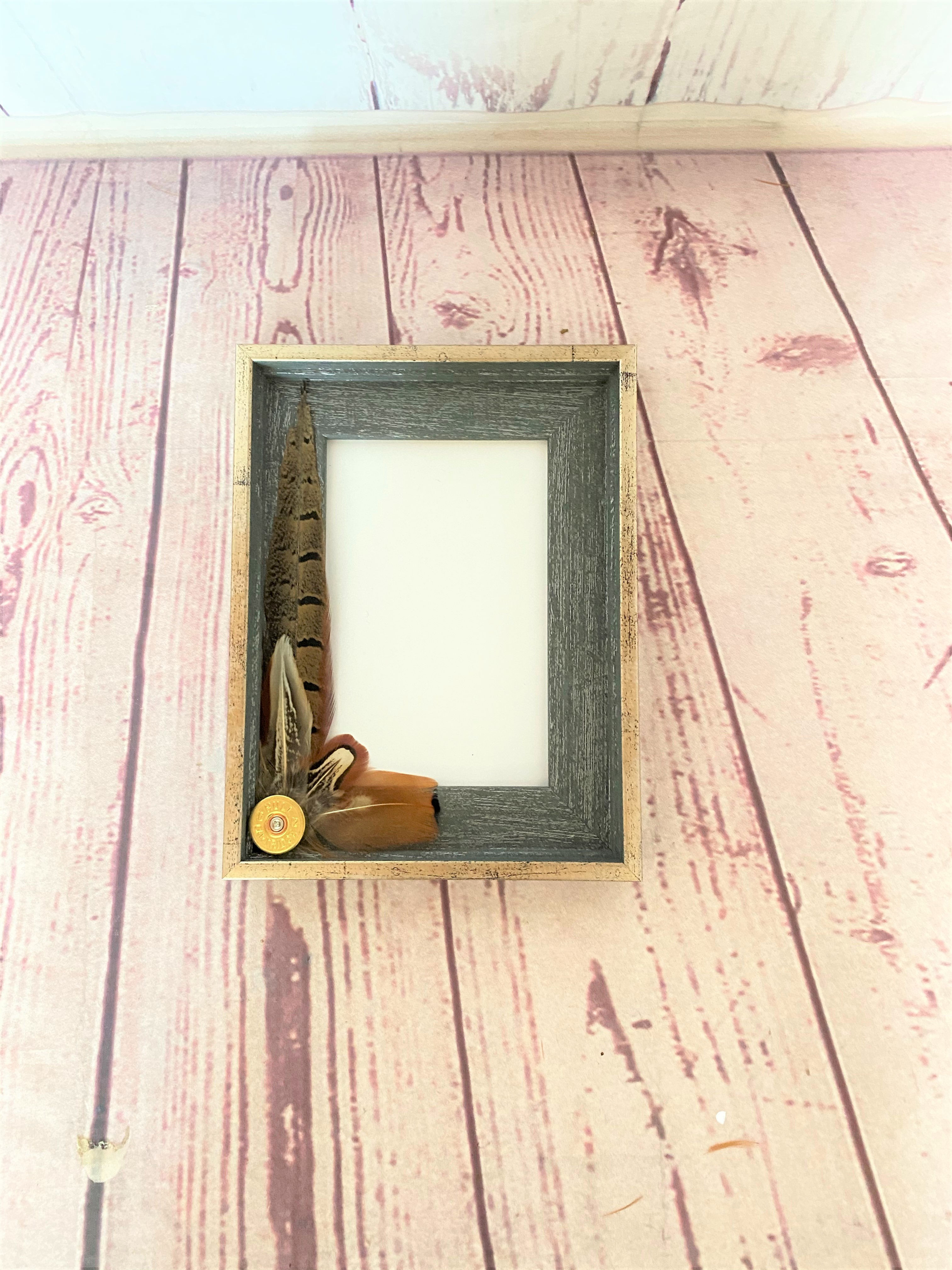 Photo Frame With Cockbird Pheasant Decorations