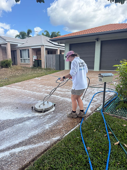 driveway pre treatment and surface cleaning