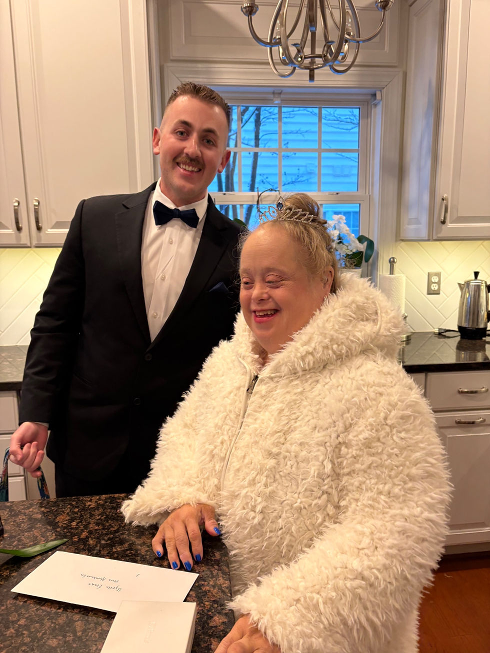 Dressing up for a special celebration