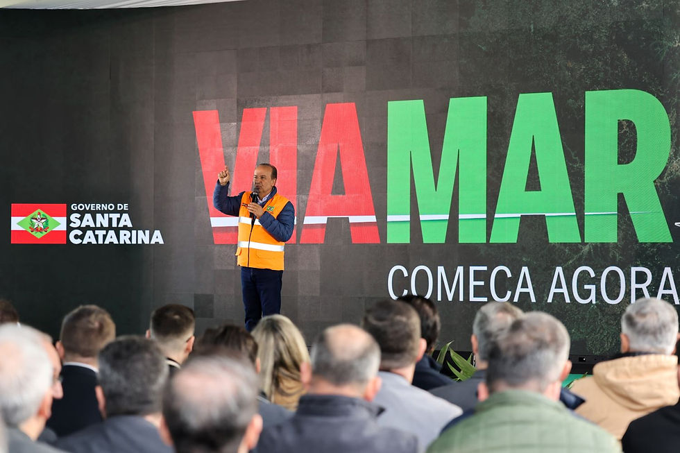 VIAMAR: a obra sem projeto, anunciada por Jorginho Mello em SC