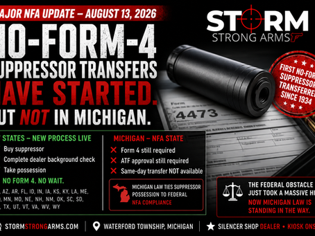 No-Form-4 Suppressor Transfers Begin — What About Michigan?