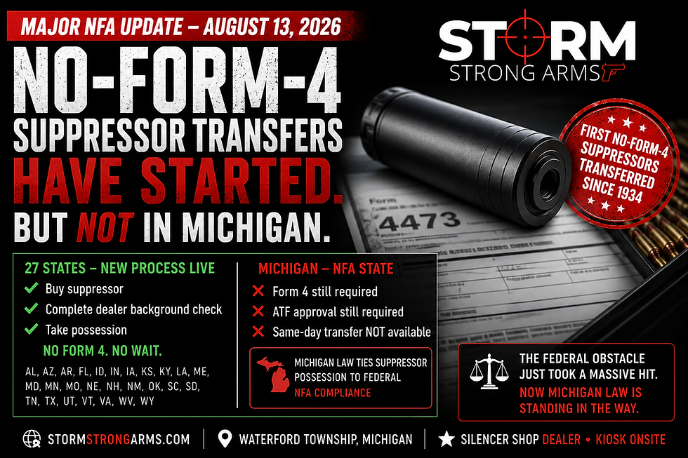 No-Form-4 Suppressor Transfers Begin — What About Michigan?