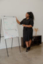 Women giving presentation