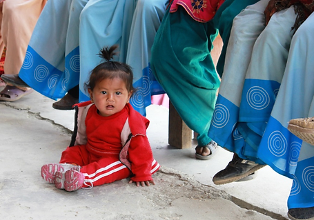 A young child in Nepal