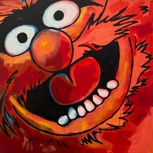 Vibrant street-style artwork with bright colours, dynamic brushstrokes, and a playful mix of iconic imagery and modern design.