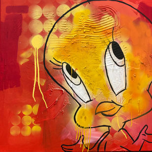 Vibrant street-style artwork with bright colours, dynamic brushstrokes, and a playful mix of iconic imagery and modern design.
