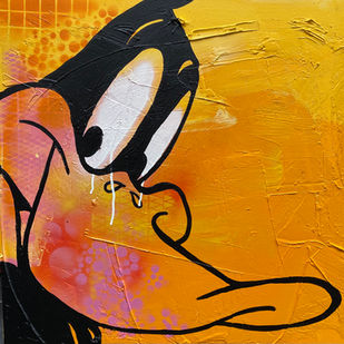 Vibrant street-style artwork with bright colours, dynamic brushstrokes, and a playful mix of iconic imagery and modern design.
