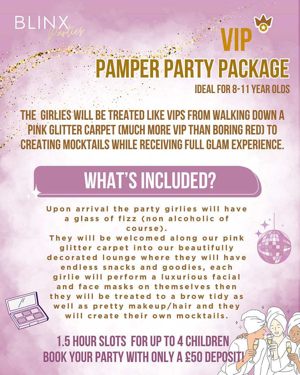 Thumbnail: August-September dates Pamper Party 