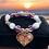 Thumbnail: Groovy Flower Power Bracelet with natural Moonstone 