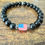 Thumbnail: Proud to Be an American Men/Woman Black Obsidian Bracelet