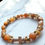 Thumbnail: Natural Sunstone & Crystal Cross bracelet 