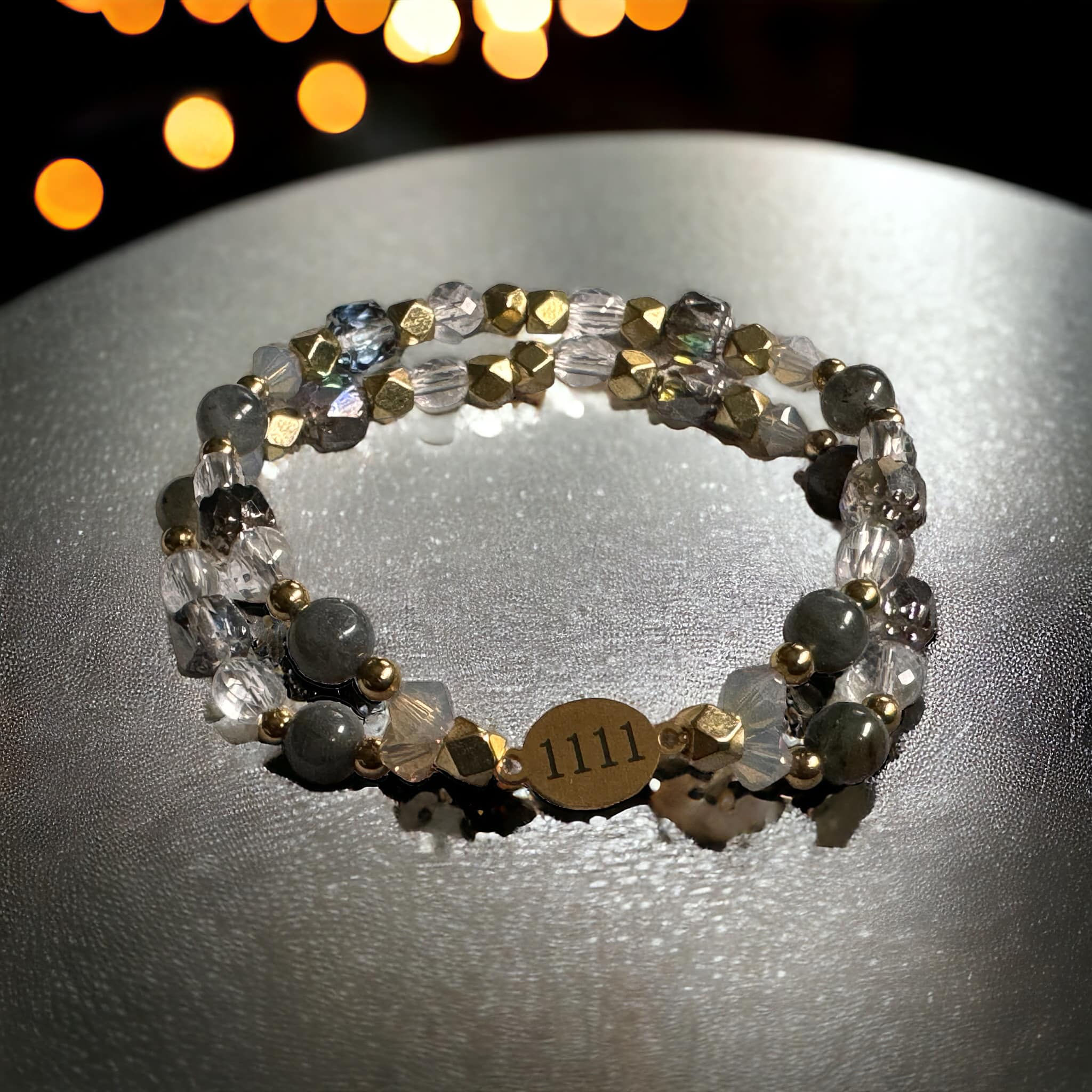 Angel Number 1111 "Intuition" double strand bracelet