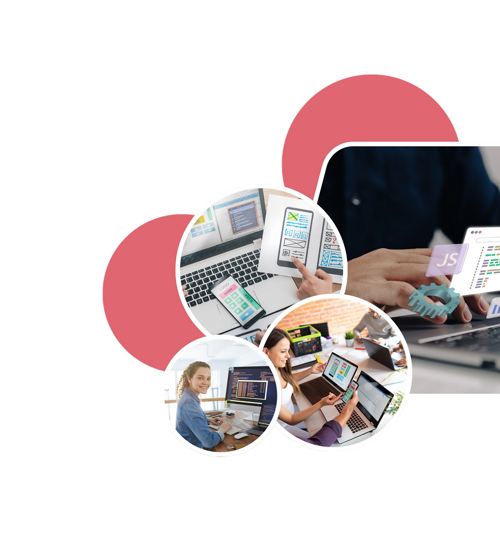 Purple White And Peach Modern Website Maintenance And Support