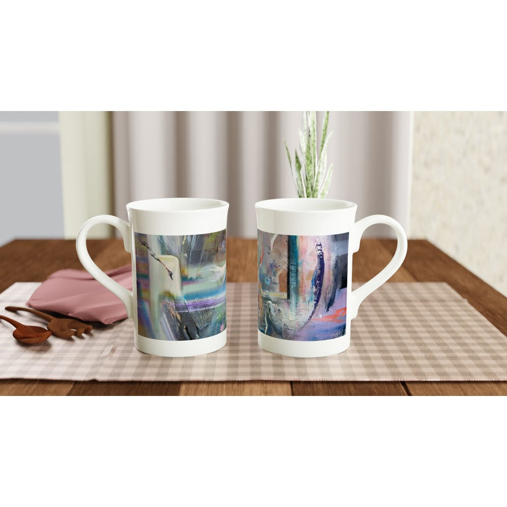 White 10oz Porcelain Slim Mug