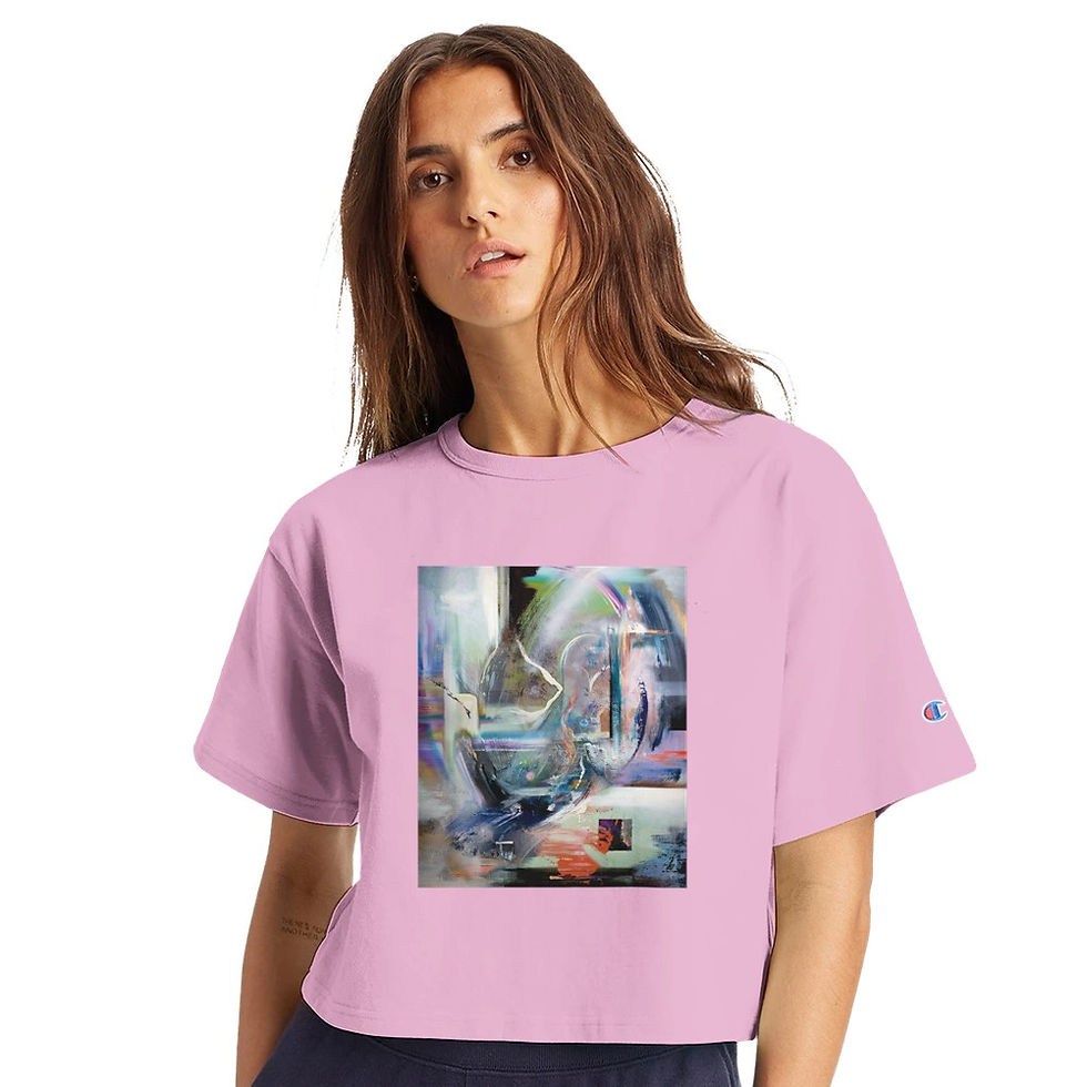 Thumbnail: Women's Cropped Heritage Crewneck T-Shirt | Champion T453W