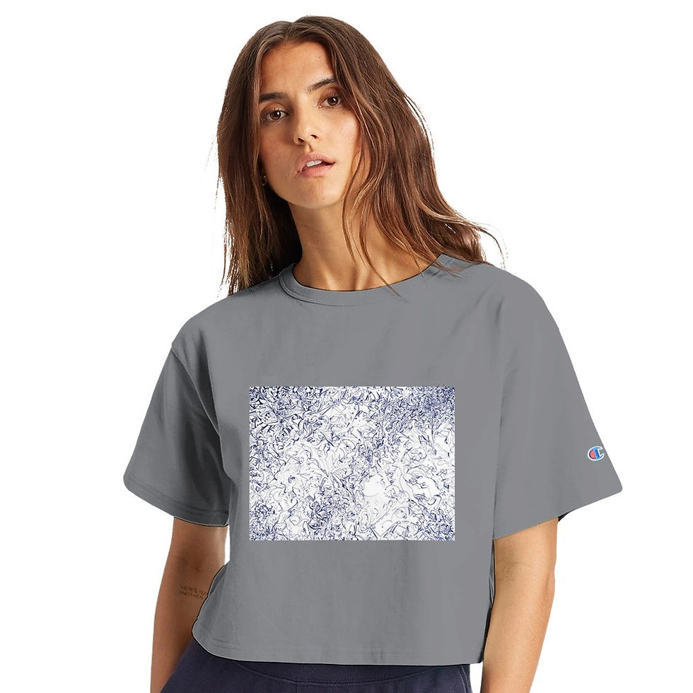 Thumbnail: Women's Cropped Heritage Crewneck T-Shirt | Champion T453W