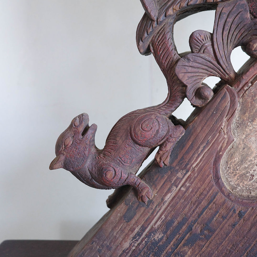 縮圖：閩粵古厝燕尾脊｜清末民初｜香樟｜中國古董燕尾脊