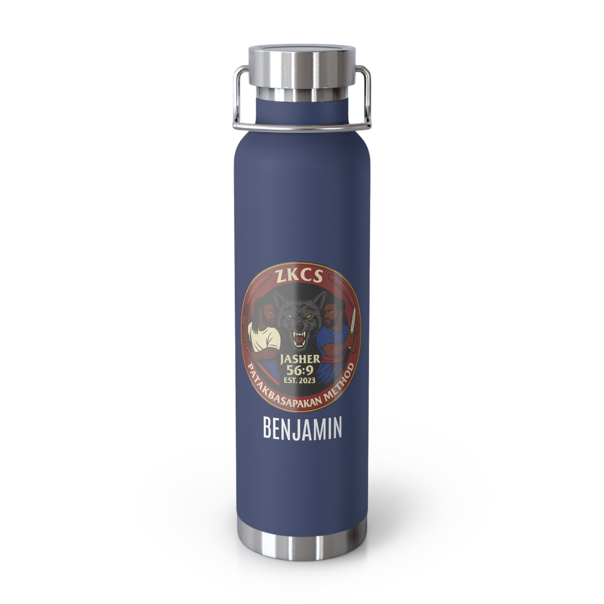 ZKCS Wolf Copper Vacuum Insulated Bottle, 22oz