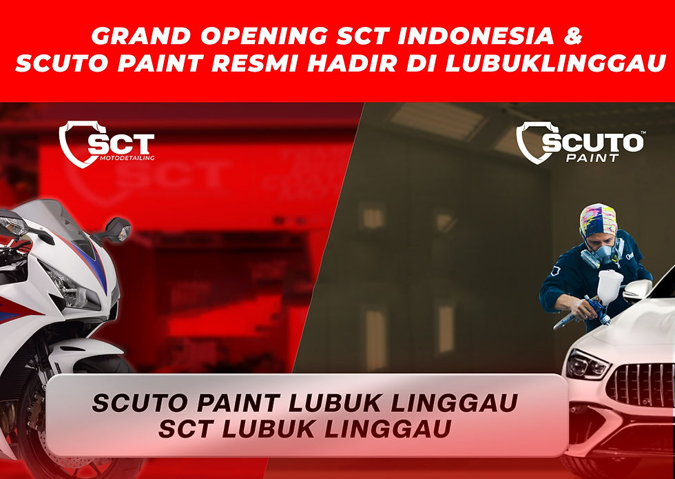 Grand Opening Scuto Paint dan SCT Motodetailing Lubuk Linggau