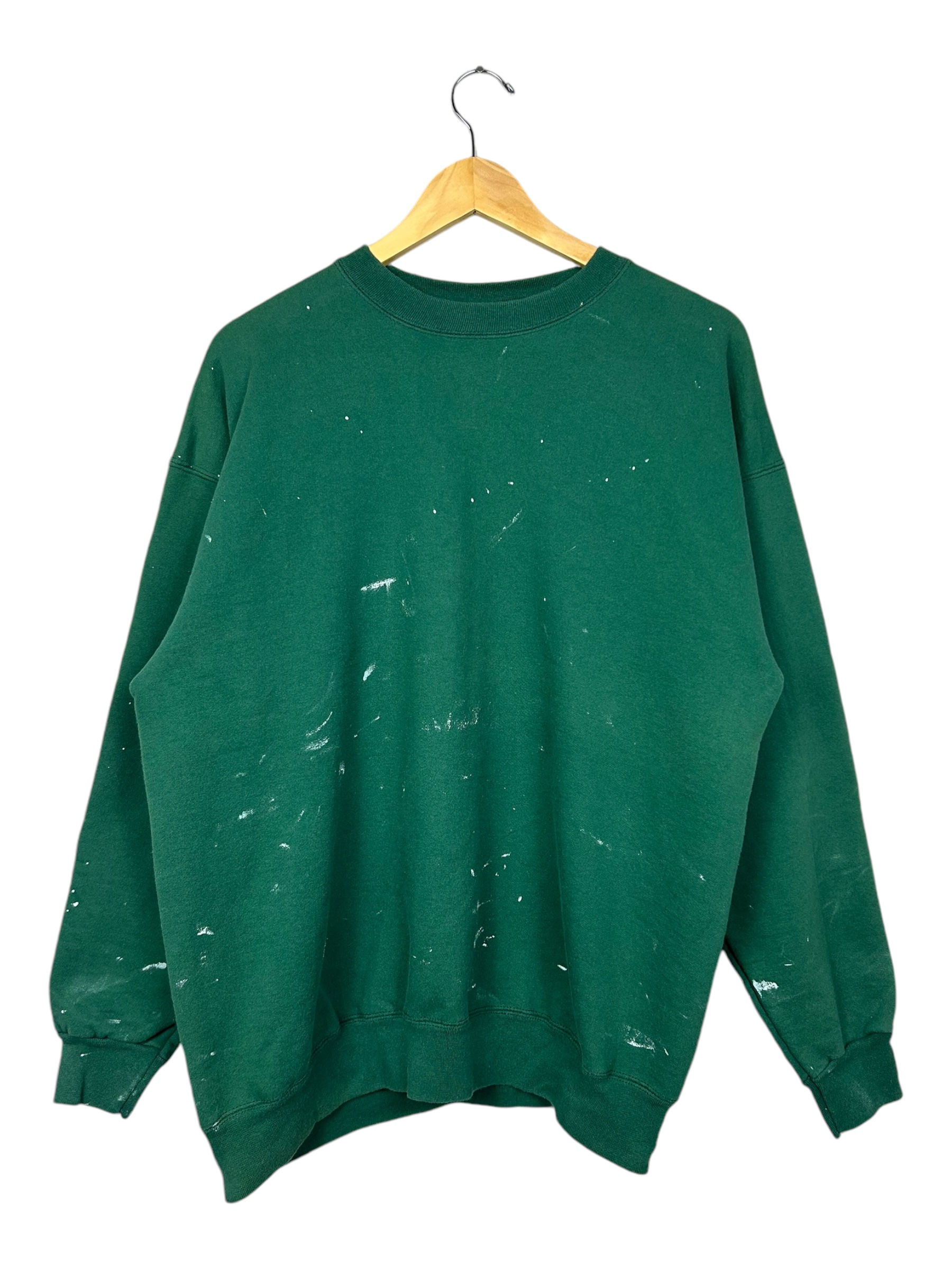 Vintage Hanes Green Paint Splatter Crewneck