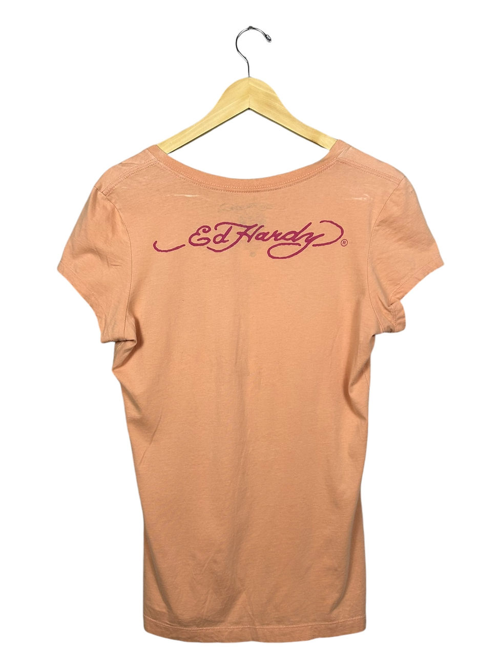 Ed Hardy Pink V-Neck Tee