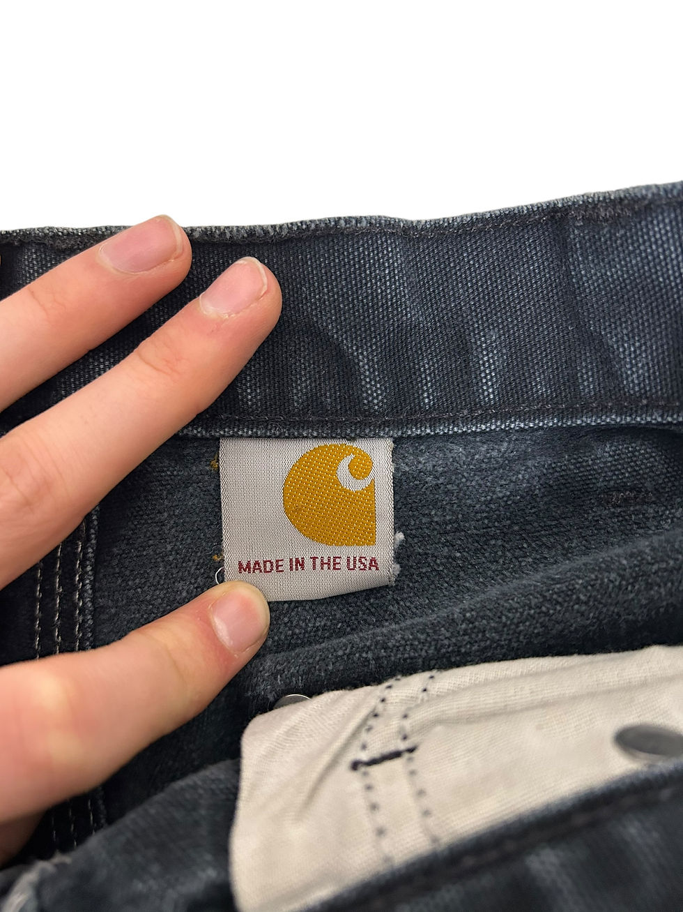 Thumbnail: Carhartt Black Thrashed Double Knees