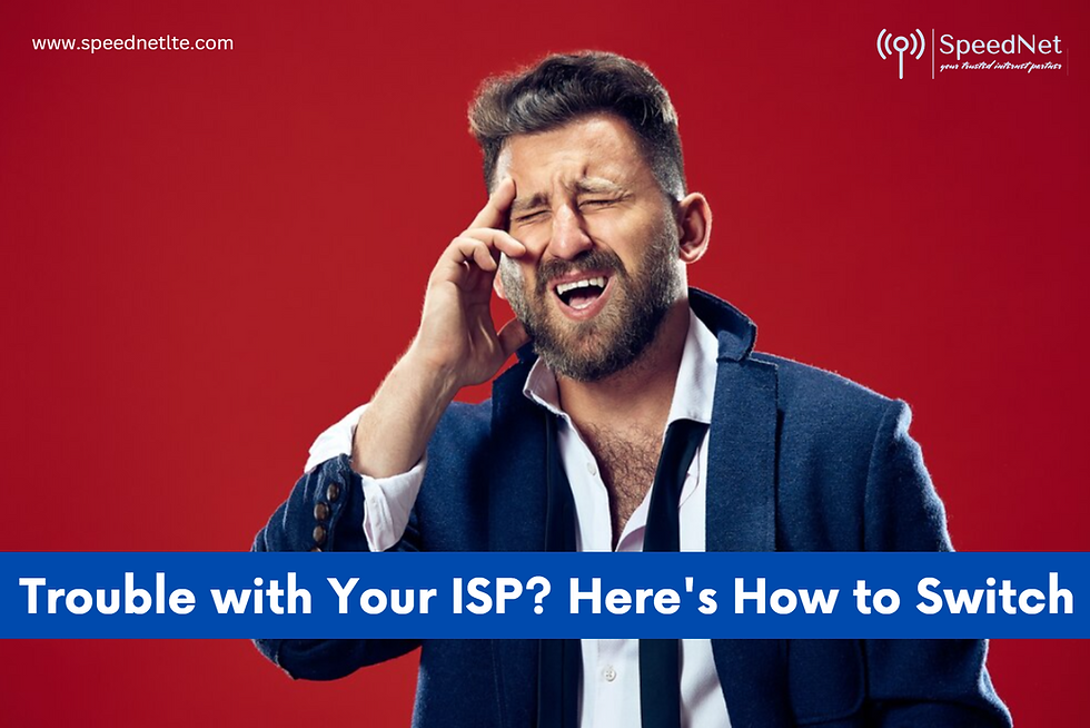 Trouble with ISP? Here's how to swtich