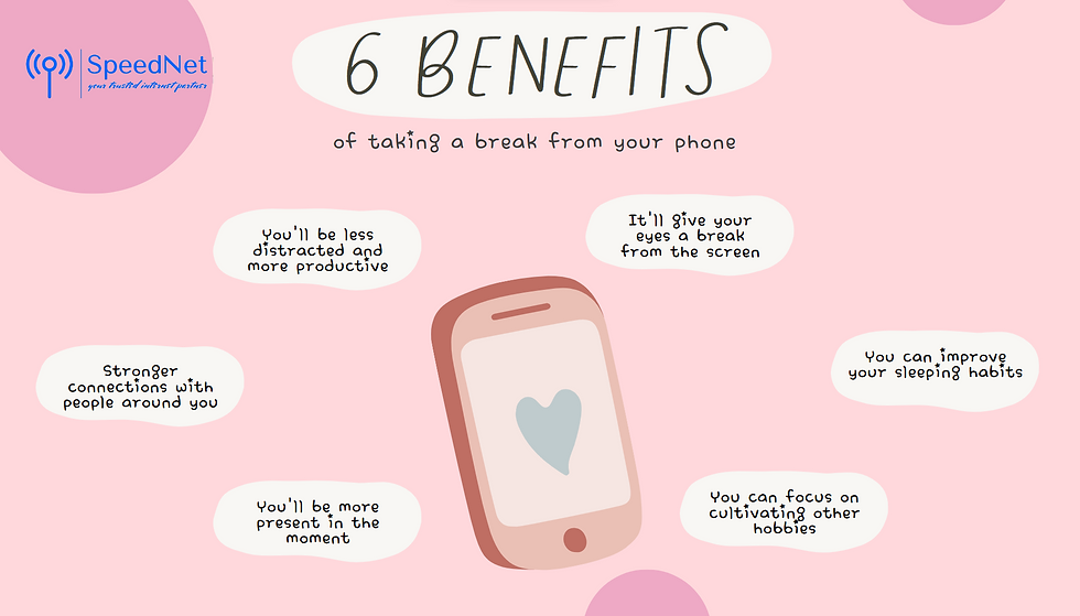 taking a break from phone