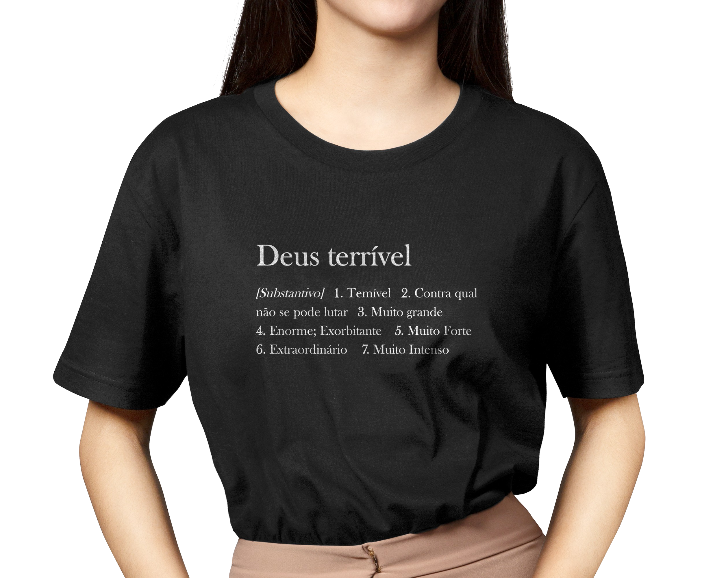 Camiseta feminina Deus terrível