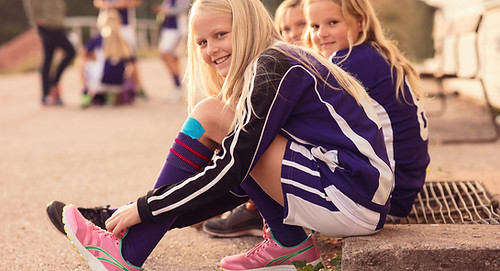 Happy Girls getting ready for Rooskills sport