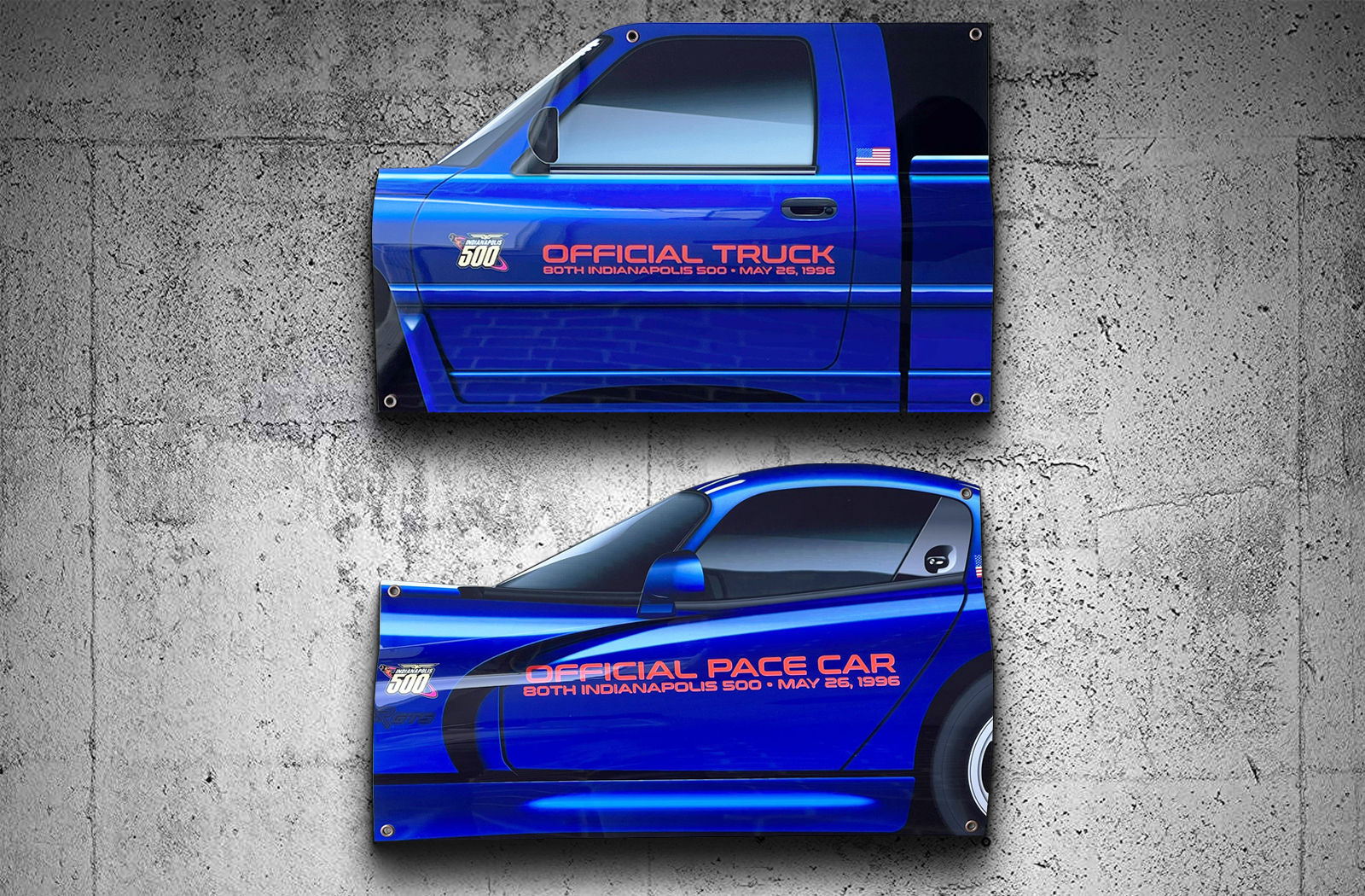 1996 Indy 500 Official Pace Car Viper GTS & Dodge Ram Truck Combo