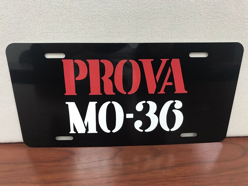 Thumbnail: Prova MO 36 Italian License Plate