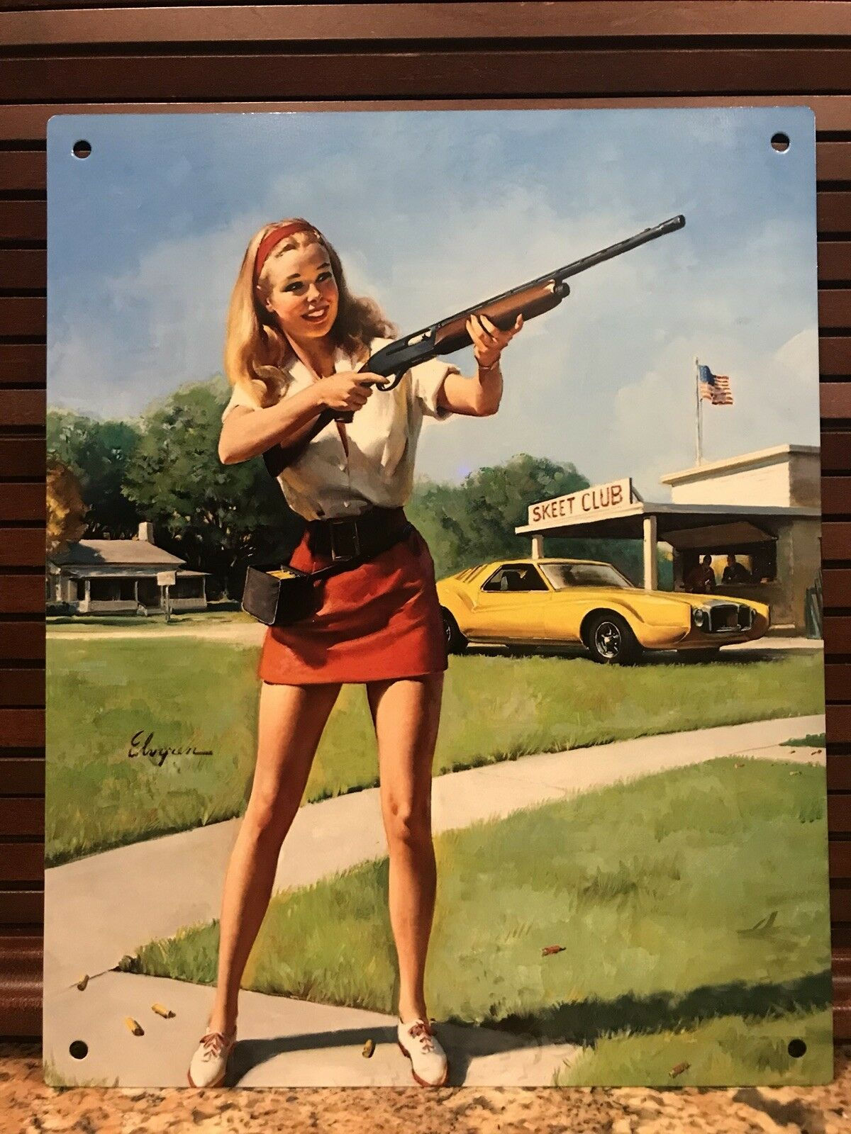 Pin-Up Girl Vintage Style Sign