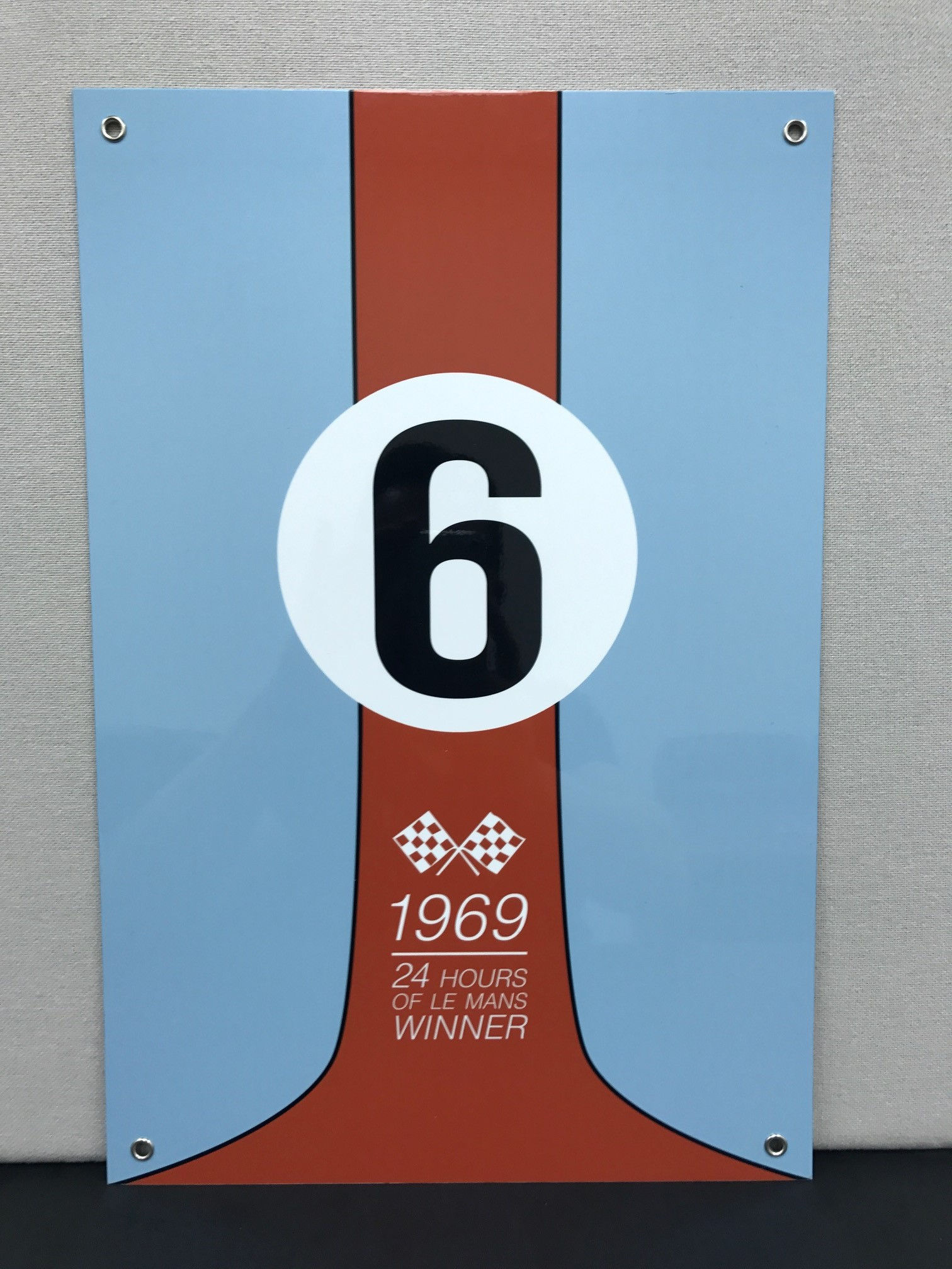 1969 LE MANS WINNER REPRODUCTION SIGN