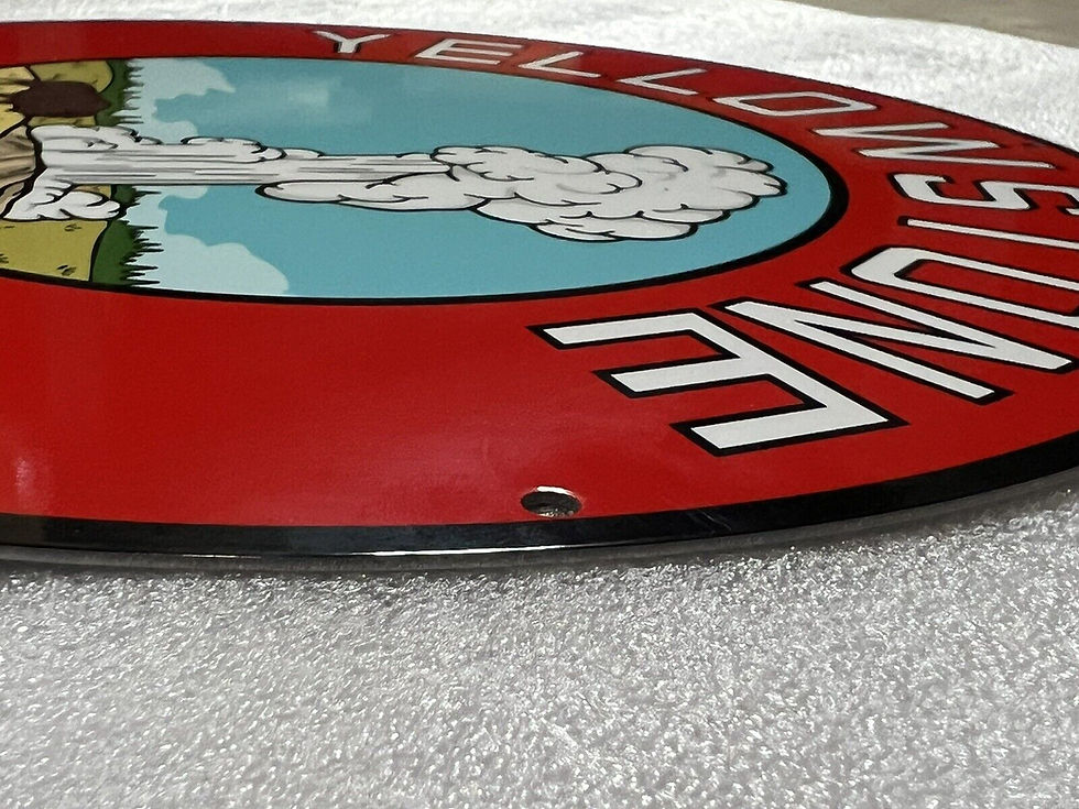 Thumbnail: Yellowstone National Park Vintage Style Sign