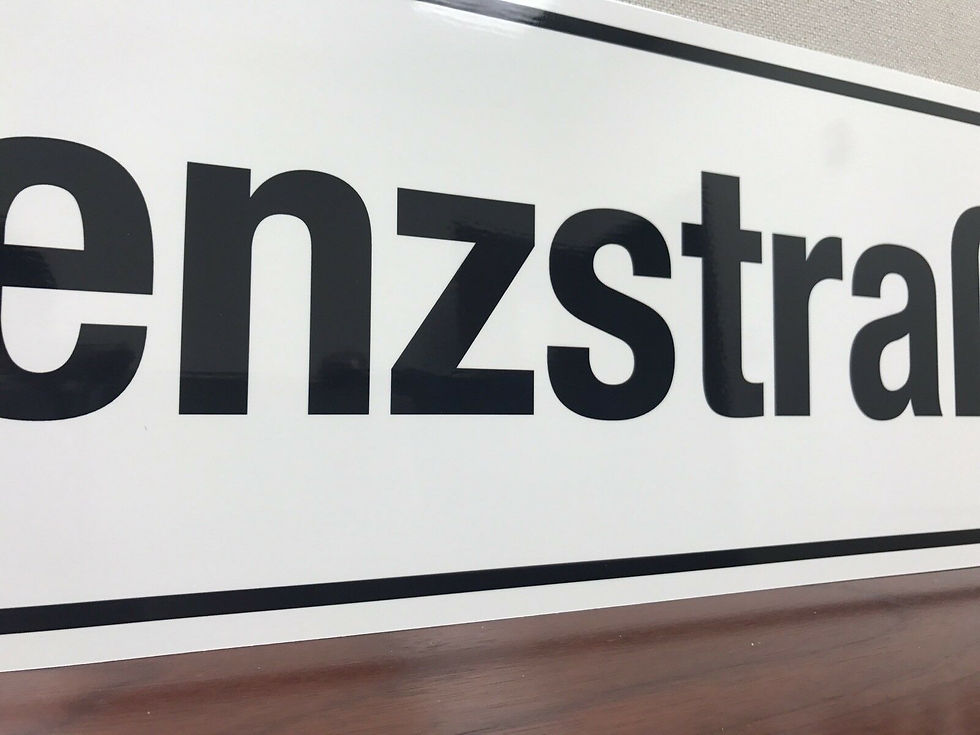 Thumbnail: Benzstrasse Street Sign